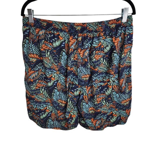 SAXX Cannonball 2n1 Ballpark Pouch Swim Trunks Men's Large Blue Tropics 9" Lined - Picture 3 of 4